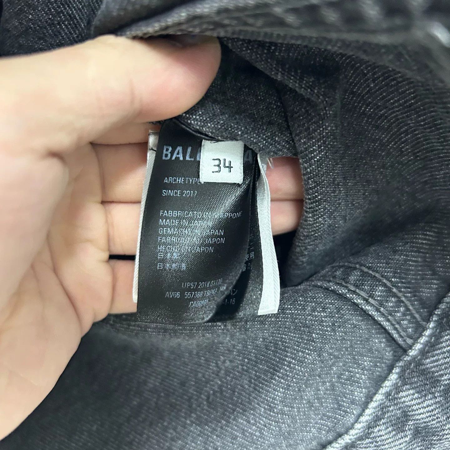 Balenciaga Balenciaga Red Logo Denim Jacket Size 34 Size XS / US 0-2 / IT 36-38 - 5 Thumbnail