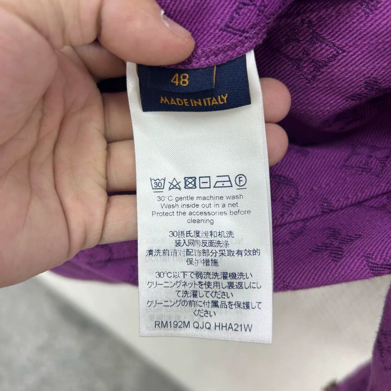 Louis Vuitton Louis Vuitton Purple Monogram Denim Jacket Size 48 Size US M / EU 48-50 / 2 - 5 Thumbnail