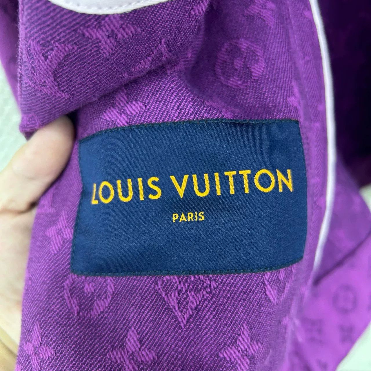 Louis Vuitton Louis Vuitton Purple Monogram Denim Jacket Size 48 Size US M / EU 48-50 / 2 - 4 Thumbnail