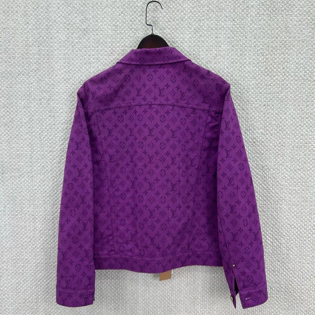 Louis Vuitton Louis Vuitton Purple Monogram Denim Jacket Size 48 Size US M / EU 48-50 / 2 - 3 Thumbnail