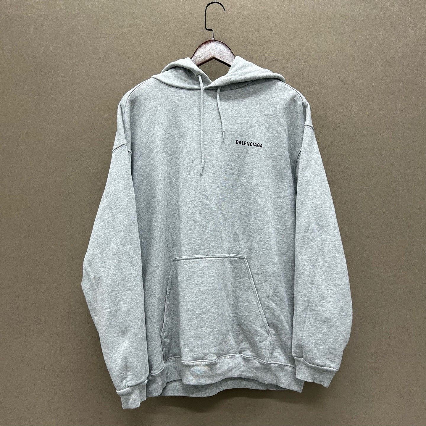 Balenciaga Balenciaga Logo Print Hoodie Gray Size XL Size US XL / EU 56 / 4 - 2 Thumbnail
