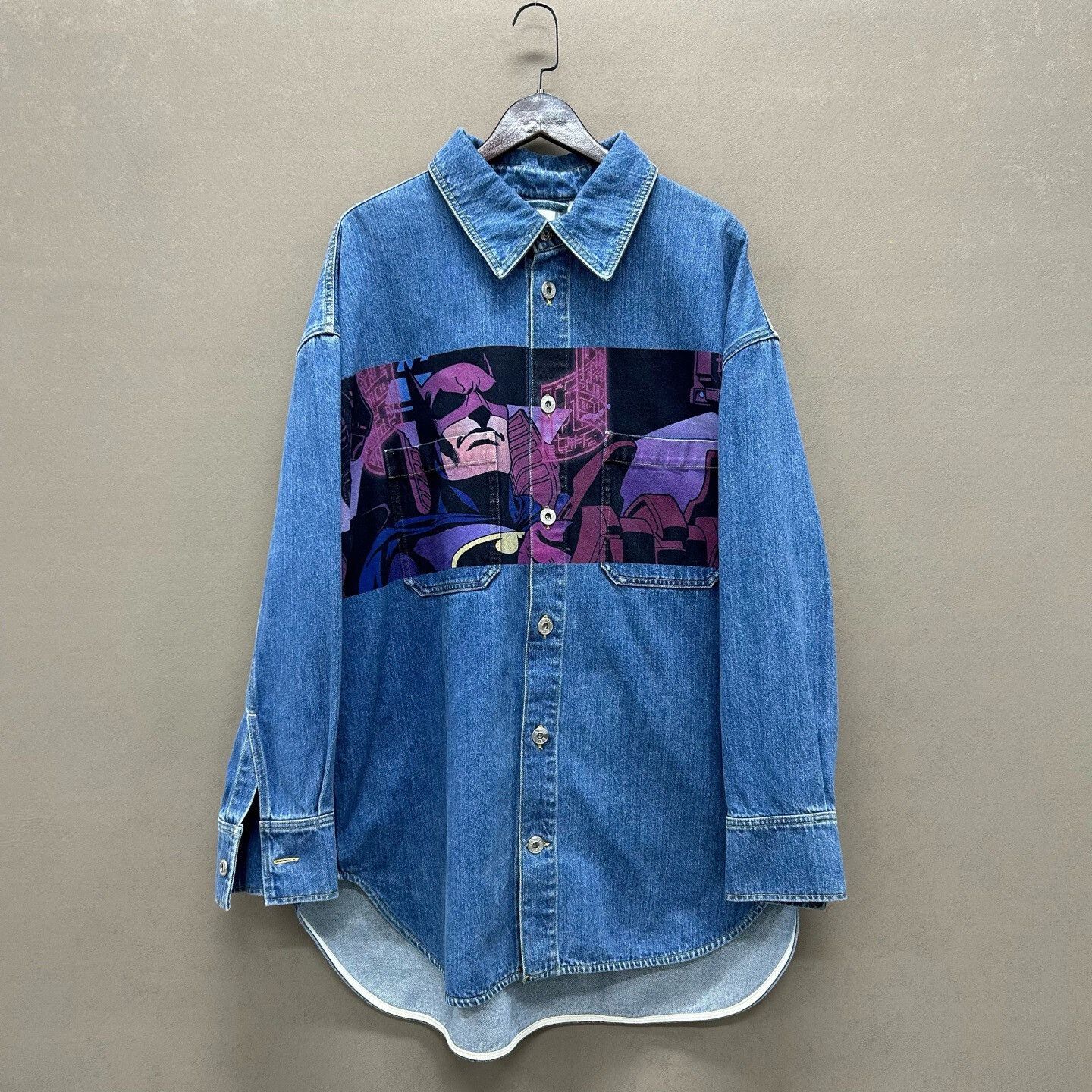 Lanvin Lanvin x Batman Denim Shirt Jacket Size L Size US L / EU 52-54 / 3 - 2 Thumbnail