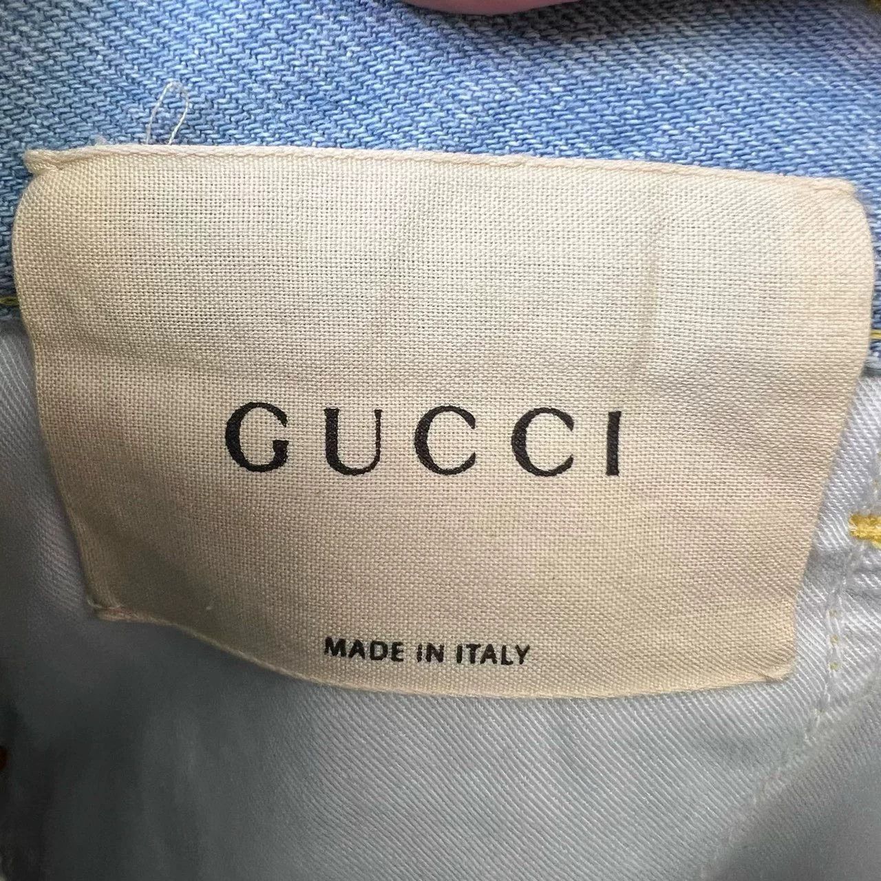 Gucci Gucci Floral Embroidered Denim Shorts Size 27 Size 27" / US 4 / IT 40 - 5 Thumbnail