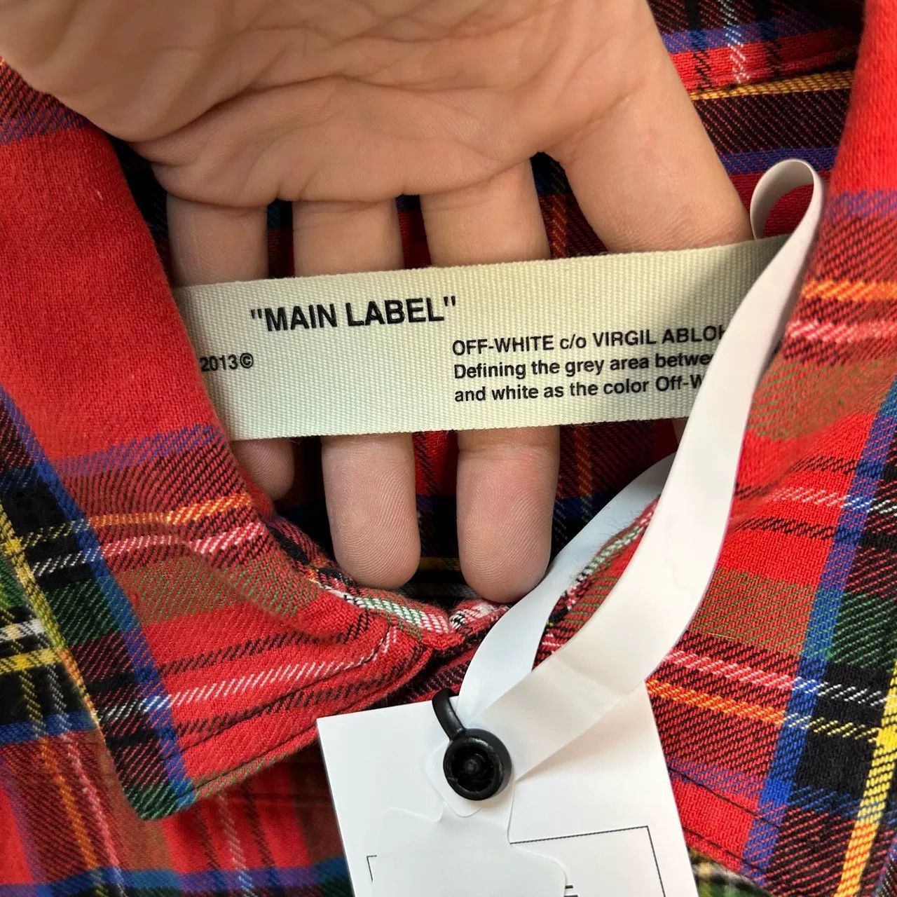 Off-White Off-White Plaid Flannel Shirt Size XS Size US XS / EU 42 / 0 - 4 Thumbnail