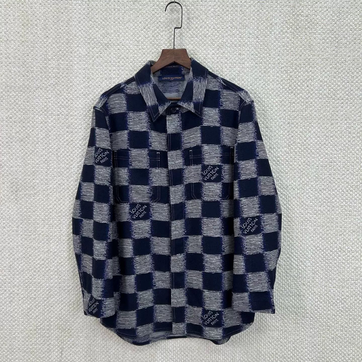 Louis Vuitton Louis Vuitton Checkered Wool Shirt-Jacket Size M Size US M / EU 48-50 / 2 - 2 Thumbnail
