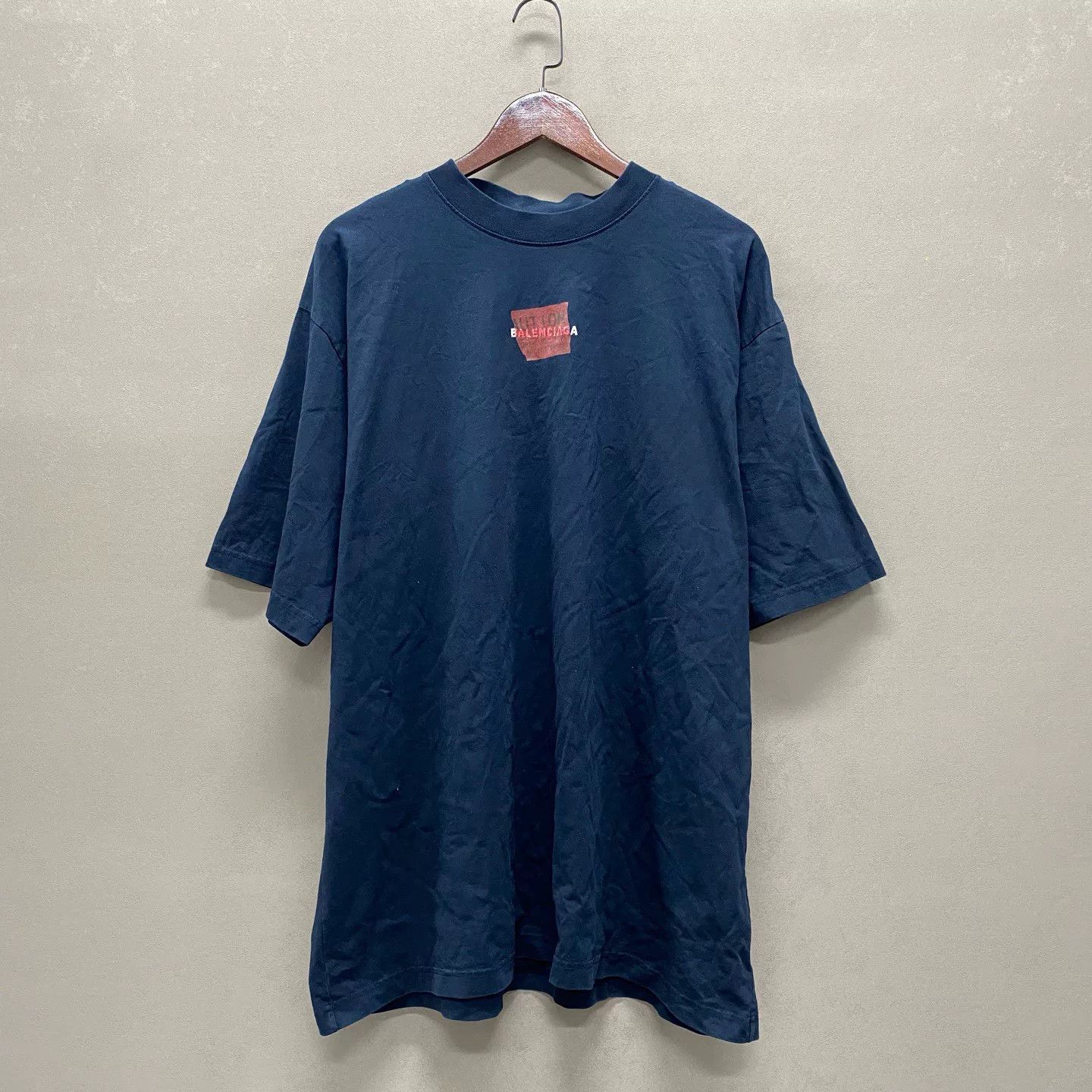 Balenciaga Balenciaga Tape Print T-Shirt Size L Size US L / EU 52-54 / 3 - 2 Thumbnail