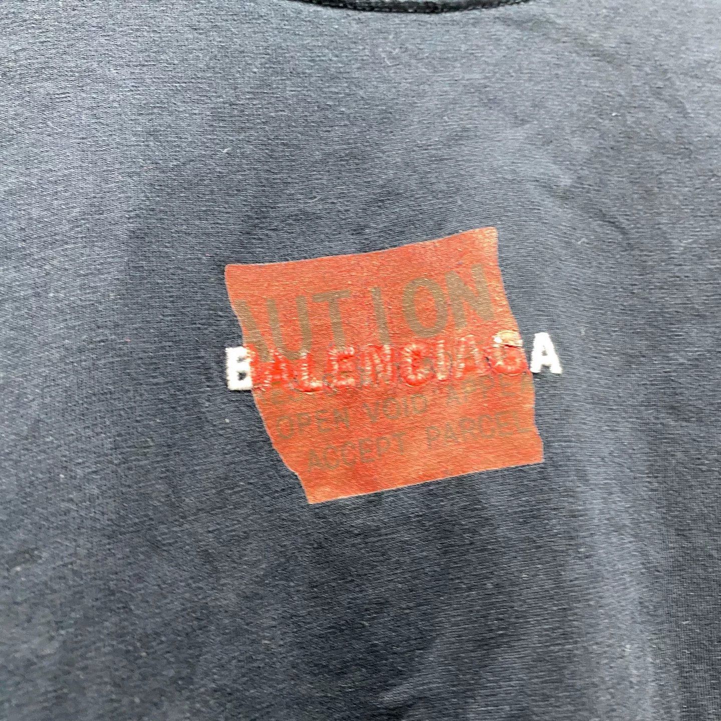 Balenciaga Balenciaga Tape Print T-Shirt Size L Size US L / EU 52-54 / 3 - 4 Thumbnail