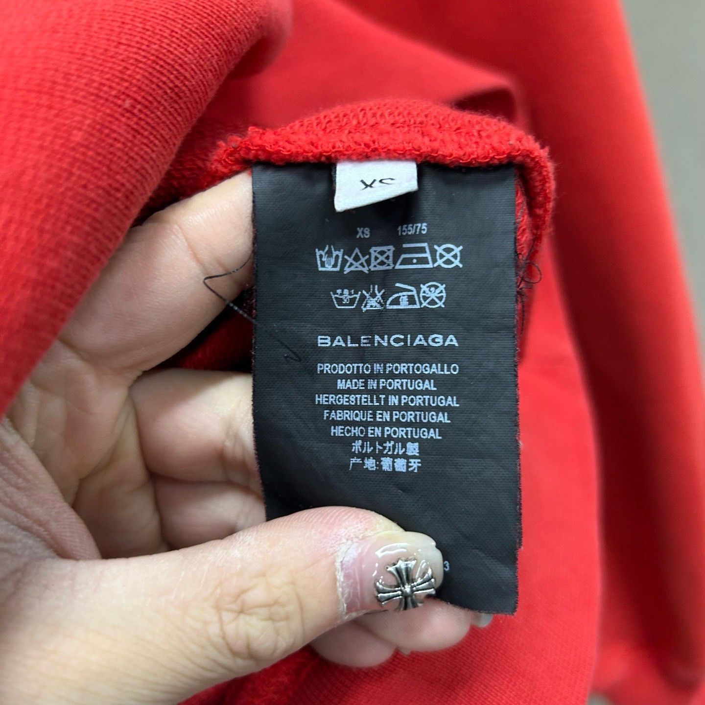Balenciaga Balenciaga Logo Print Hoodie Size XS Size US XS / EU 42 / 0 - 5 Thumbnail