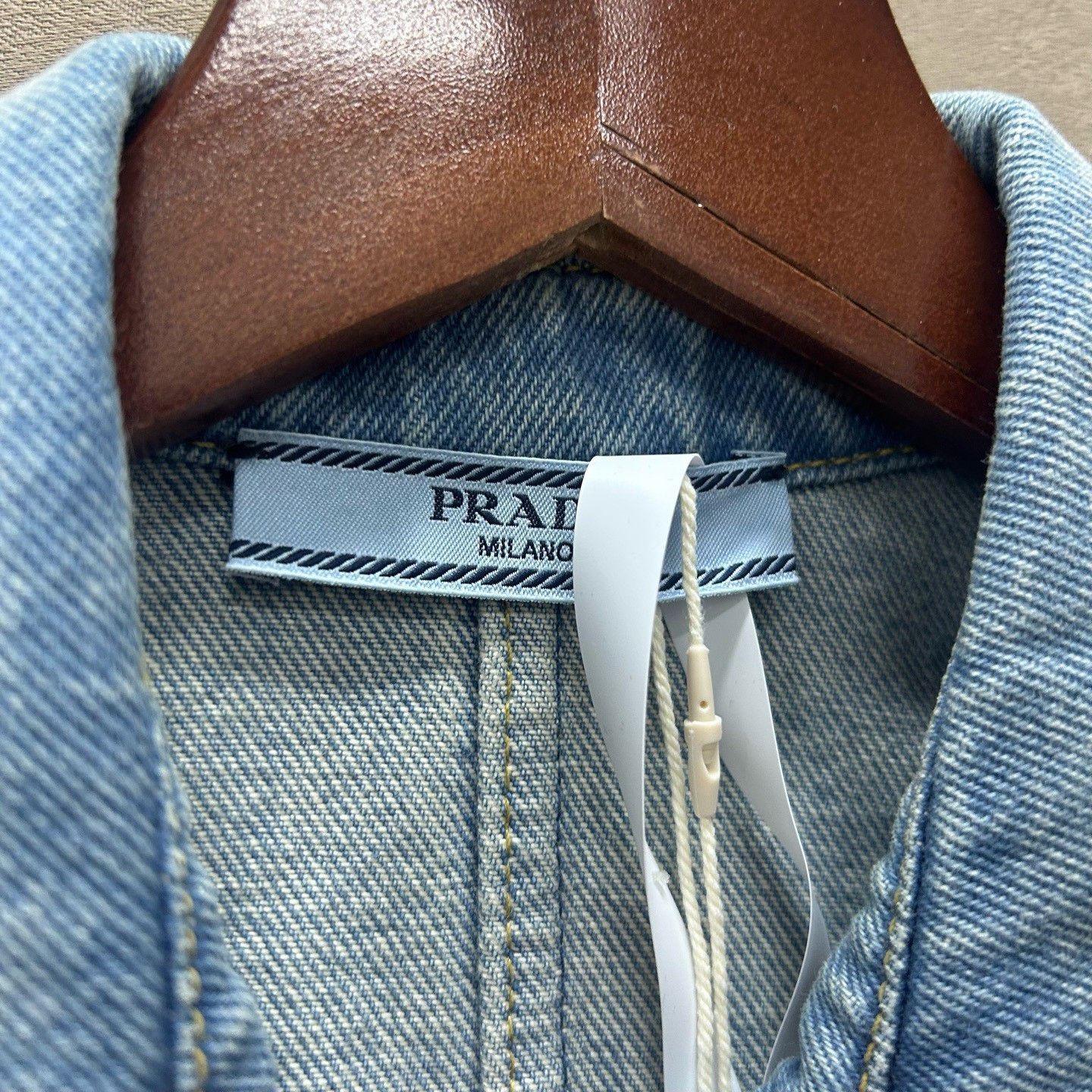 Prada Prada Triangle Logo Denim Shirt IT 38 Size XS / US 0-2 / IT 36-38 - 5 Thumbnail