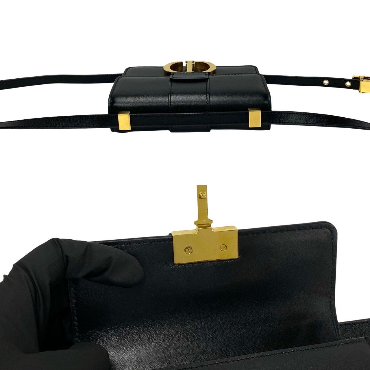 Dior Dior Christian Dior Montaigne Calf Leather Mini Shoulder Bag Leather Shoulder Bag DUTY FREE for USA Size ONE SIZE - 8 Thumbnail