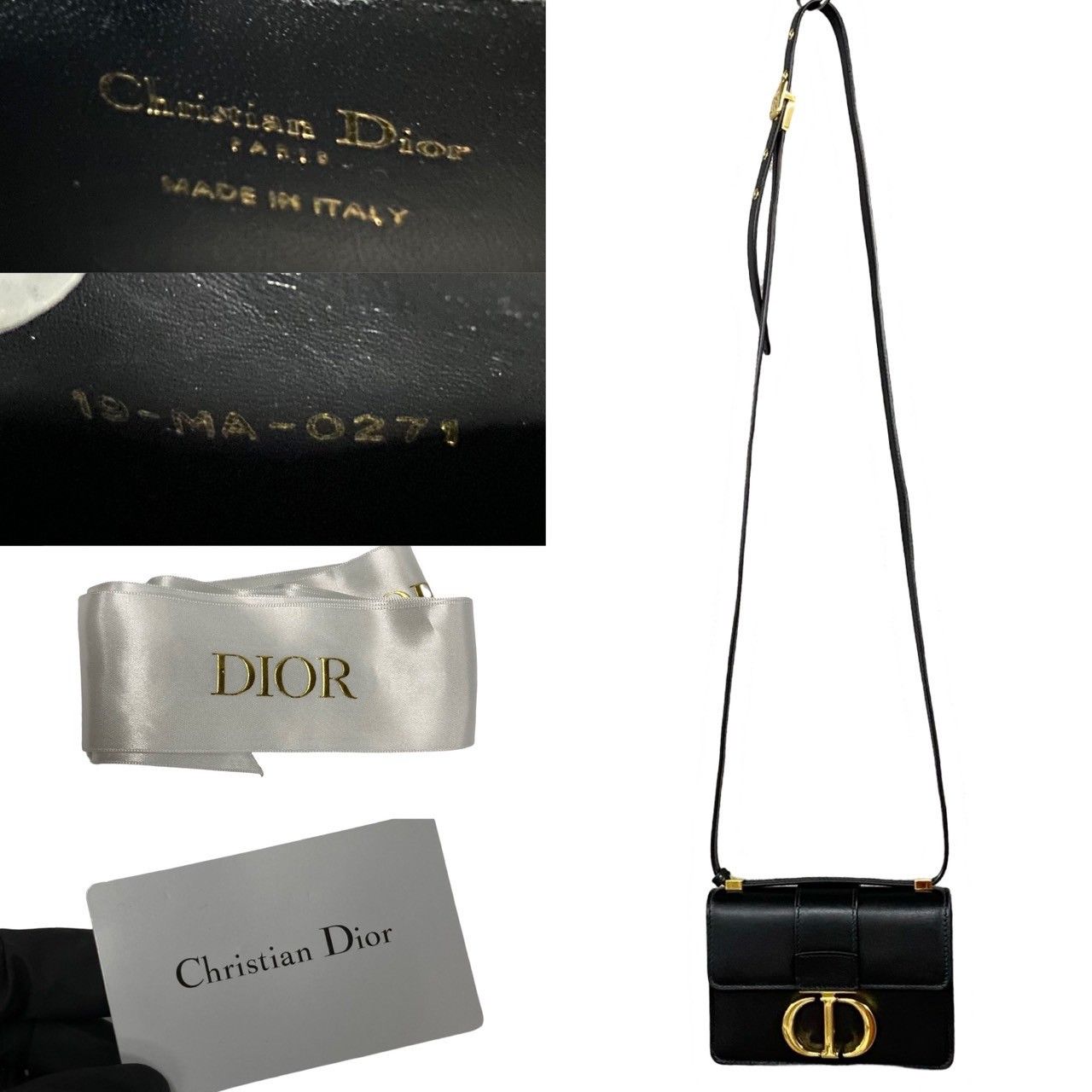 Dior Dior Christian Dior Montaigne Calf Leather Mini Shoulder Bag Leather Shoulder Bag DUTY FREE for USA Size ONE SIZE - 4 Thumbnail