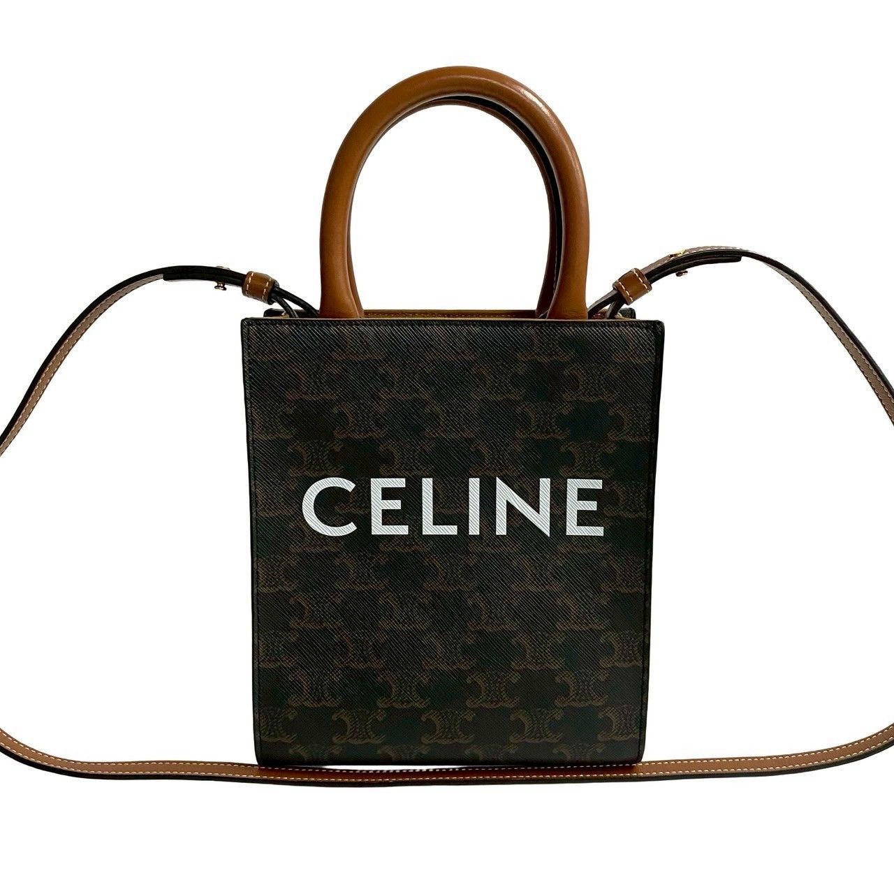 Celine Celine Celine Vertical Cabas 2way bag Leather Shoulder Bag DUTY FREE for USA Size ONE SIZE - 2 Thumbnail
