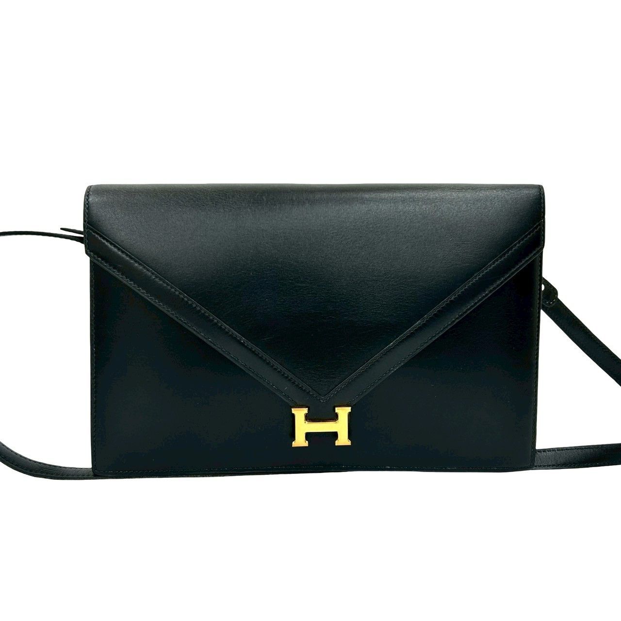 Hermes Hermes Hermes Ridi Box Calf Shoulder Bag Leather Shoulder Bag Stamp O (1985) DUTY FREE for USA Size ONE SIZE - 2 Thumbnail