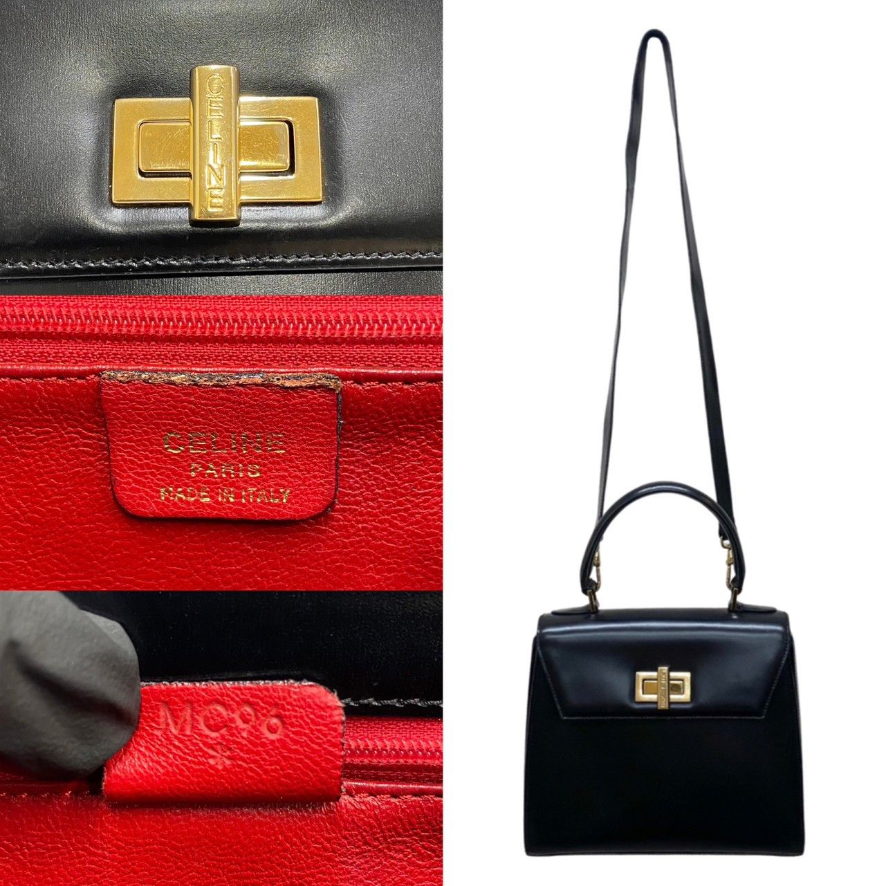 Celine Celine Celine Calf Leather 2way Bag Leather Shoulder Bag DUTY FREE for USA Size ONE SIZE - 9 Thumbnail