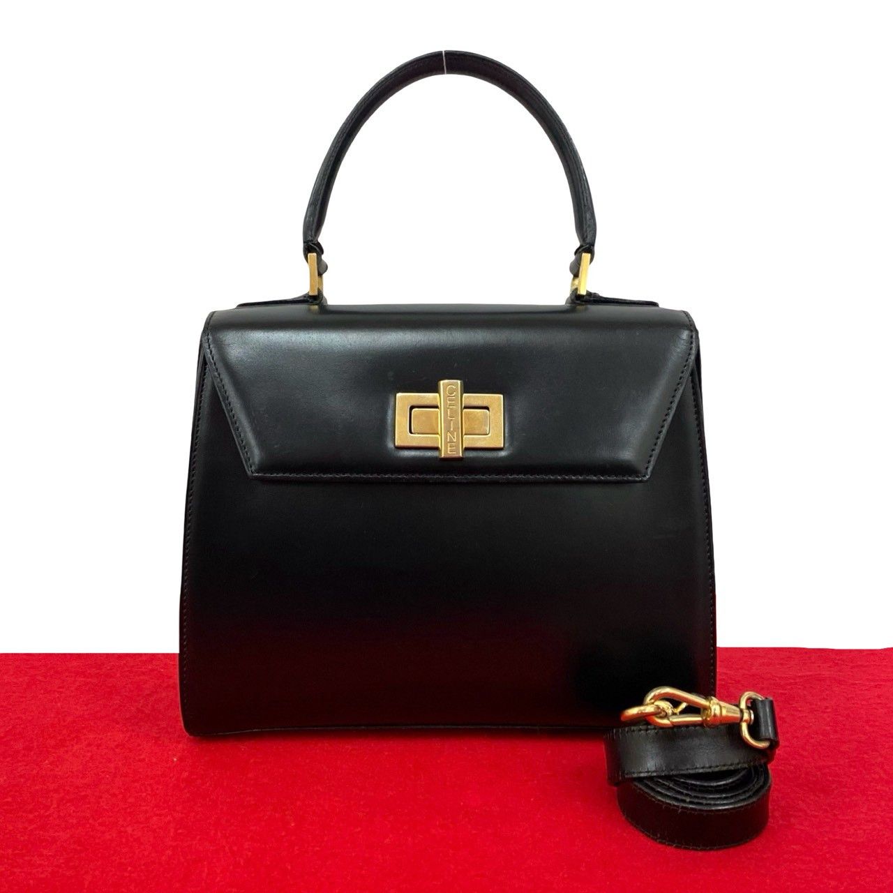 Celine Celine Celine Calf Leather 2way Bag Leather Shoulder Bag DUTY FREE for USA Size ONE SIZE - 2 Thumbnail