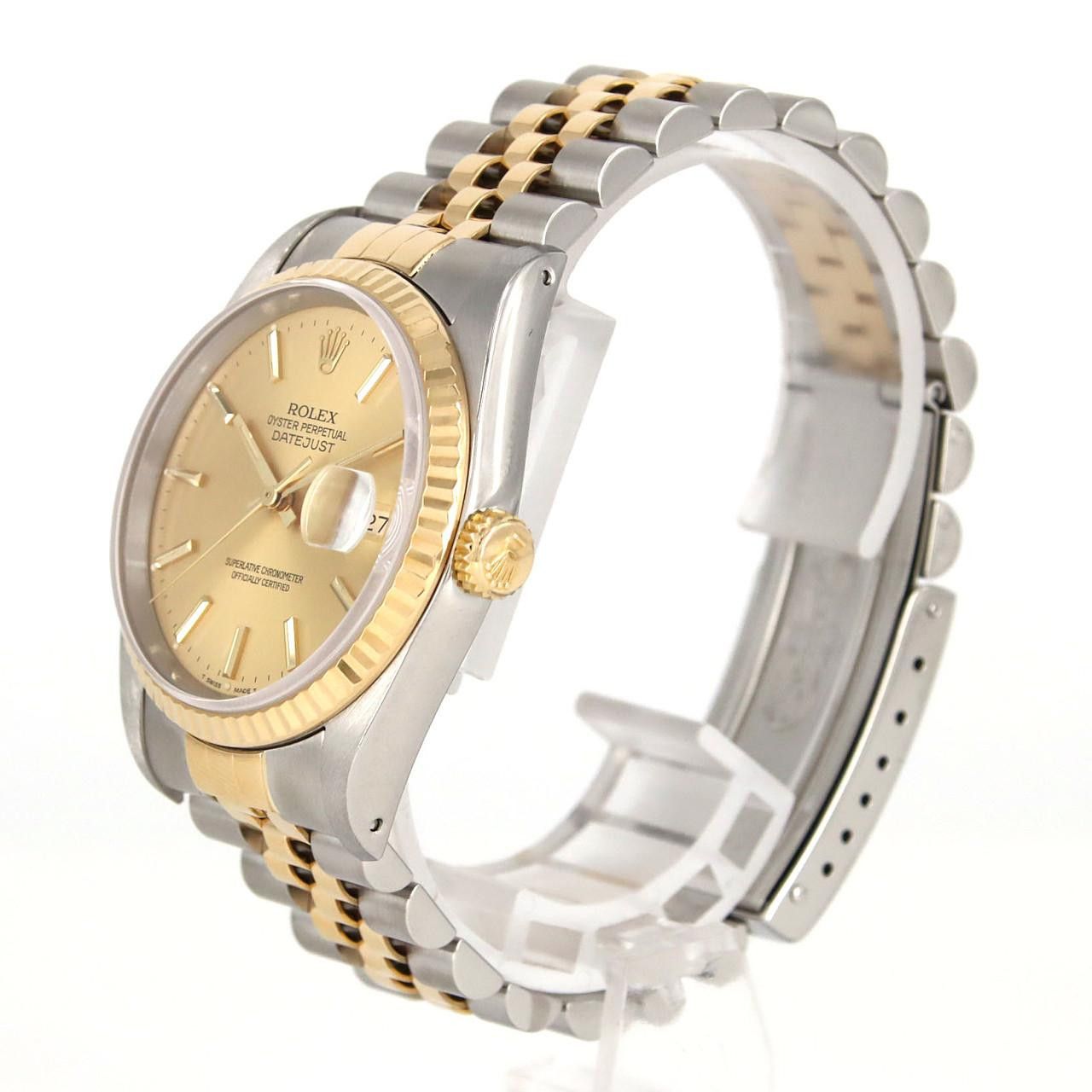 Rolex Rolex Rolex Datejust Stainless Steel Yellow Gold Watch Metal Automatic 16233 DUTY FREE for USA Size ONE SIZE - 2 Thumbnail