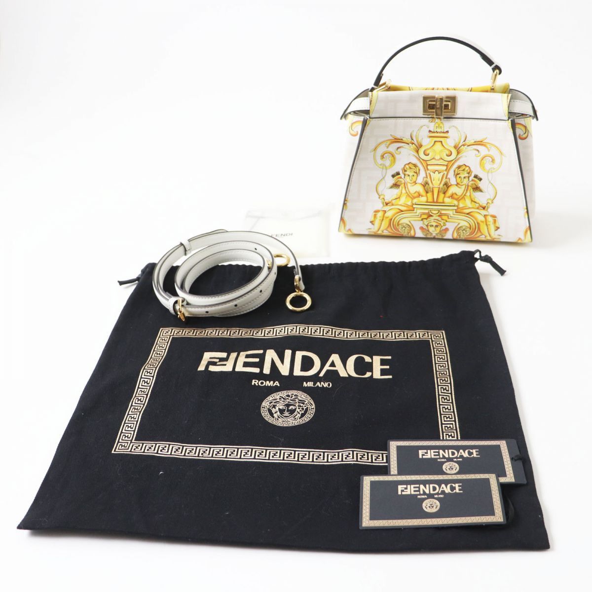 Fendi Fendi Fendi Versace Leather Handbag Leather Handbag 8BN244 DUTY FREE for USA Size ONE SIZE - 2 Thumbnail