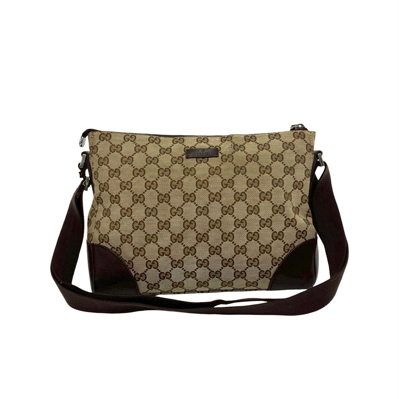Gucci Gucci Gucci GG Canvas Leather Shoulder Bag Textile Shoulder Bag DUTY FREE for USA Size ONE SIZE - 2 Thumbnail