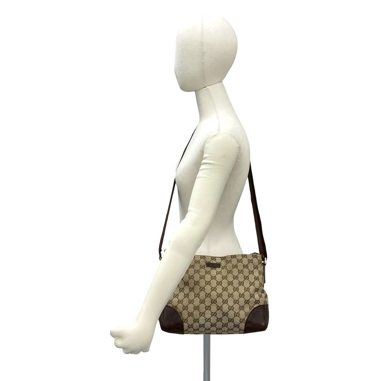 Gucci Gucci Gucci GG Canvas Leather Shoulder Bag Textile Shoulder Bag DUTY FREE for USA Size ONE SIZE - 3 Thumbnail