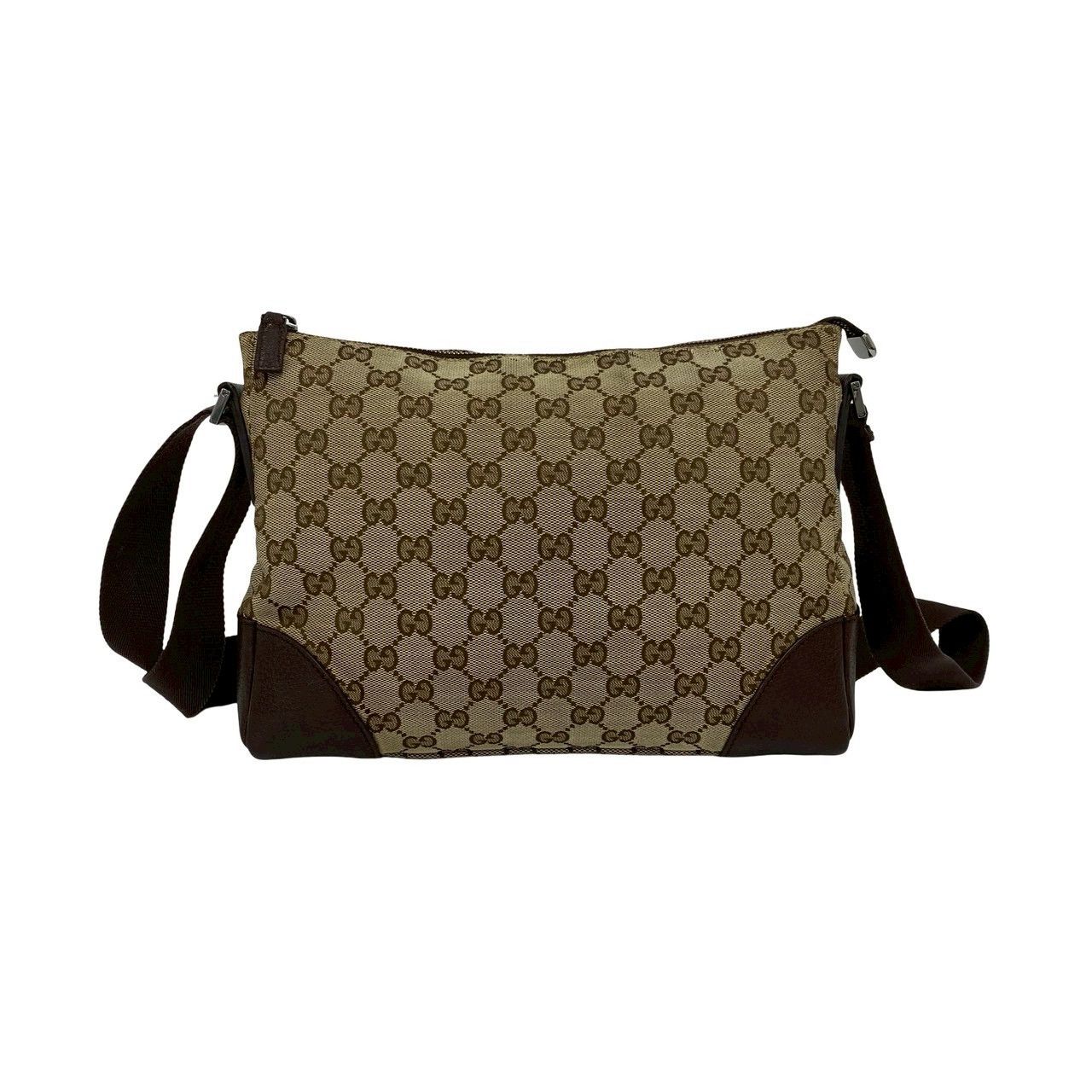 Gucci Gucci Gucci GG Canvas Leather Shoulder Bag Textile Shoulder Bag DUTY FREE for USA Size ONE SIZE - 4 Thumbnail