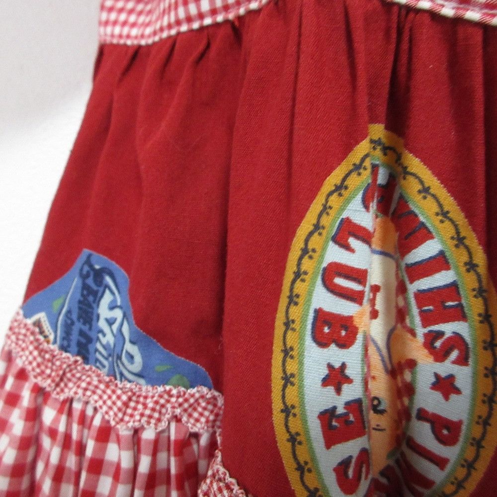 Other Other PINK HOUSE Patchwork Gingham Frill Suspender Skirt Textile Skirts DUTY FREE for USA Size ONE SIZE - 3 Thumbnail