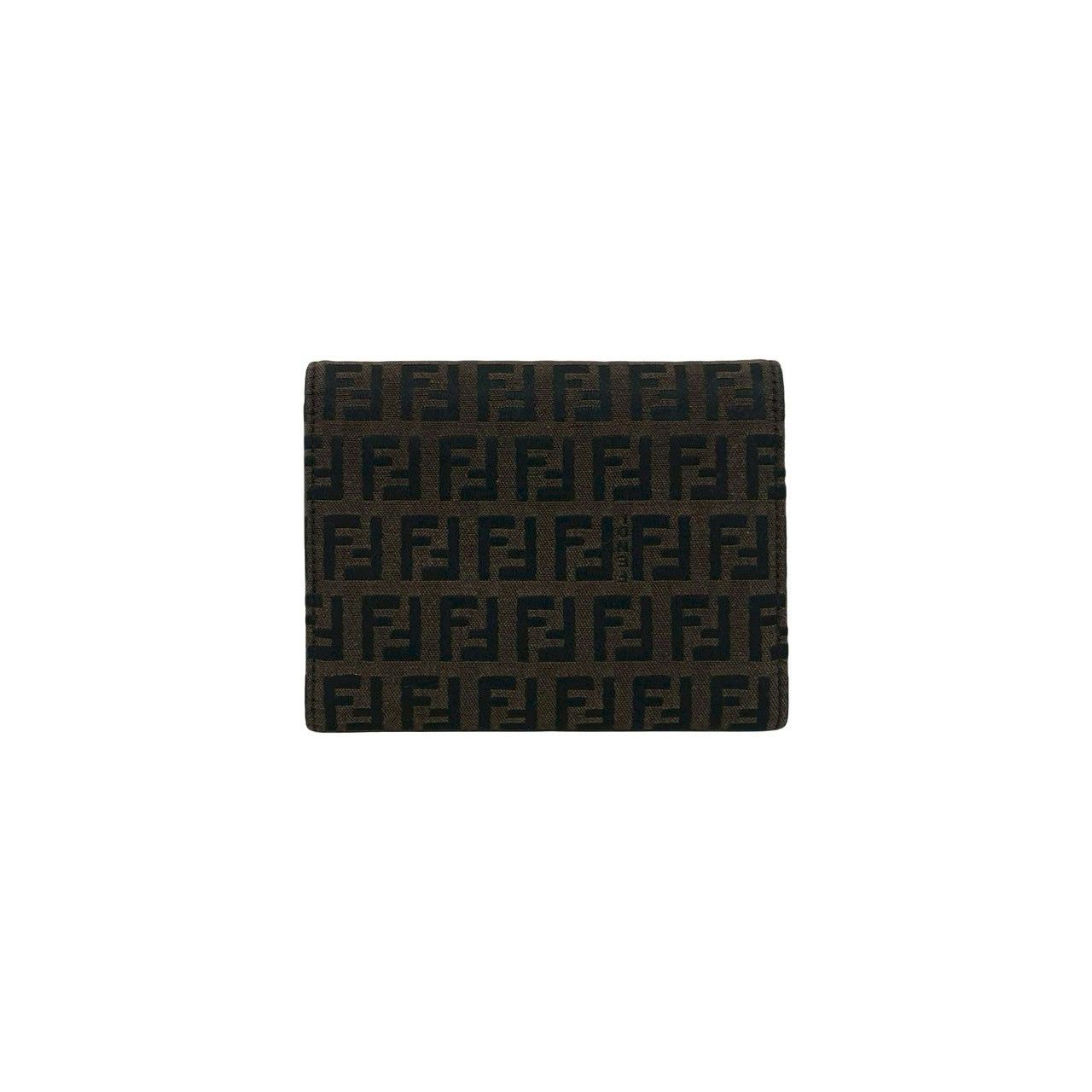 Fendi Fendi Fendi Zucca Canvas Leather Trifold Wallet Leather Short Wallet DUTY FREE for USA Size ONE SIZE - 3 Thumbnail