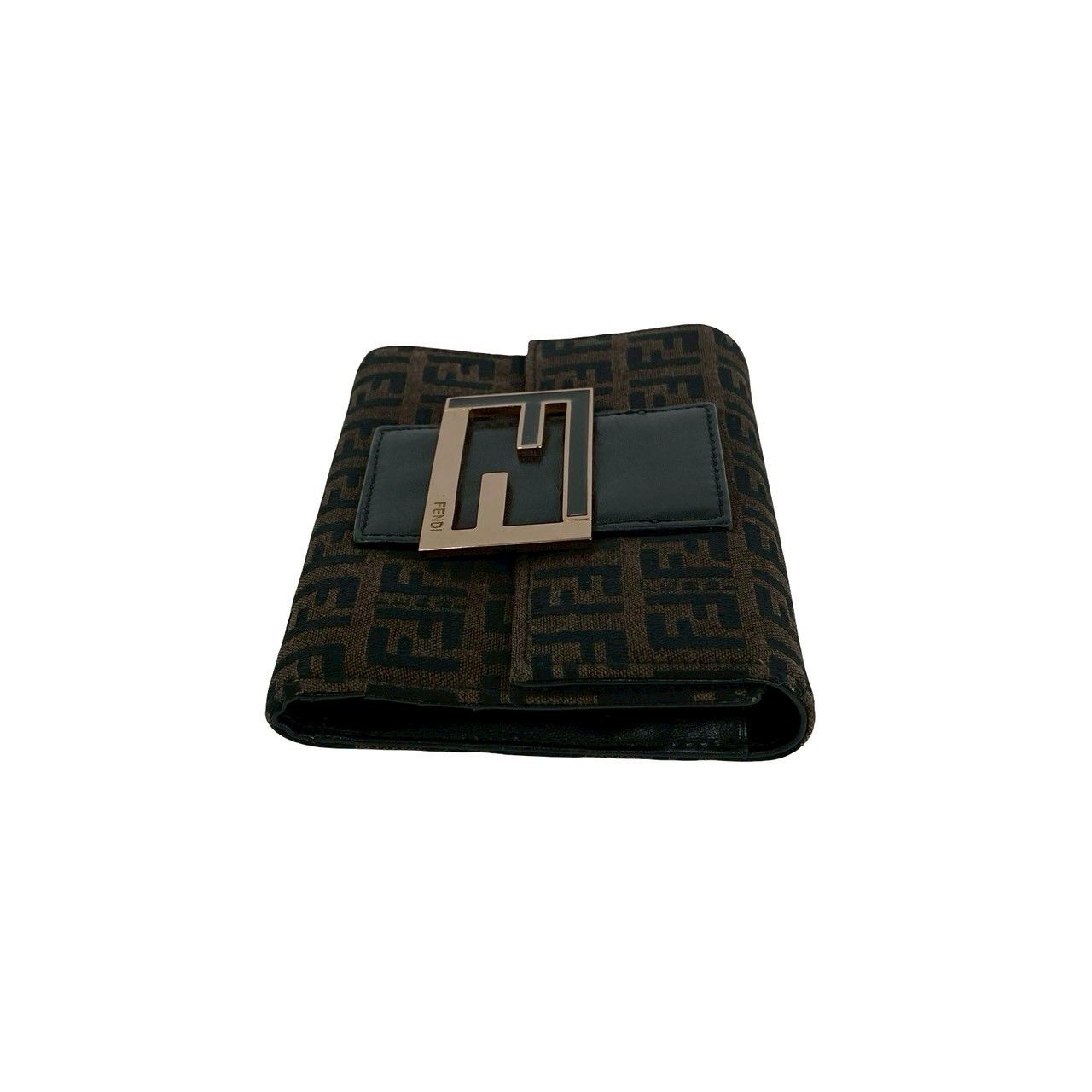 Fendi Fendi Fendi Zucca Canvas Leather Trifold Wallet Leather Short Wallet DUTY FREE for USA Size ONE SIZE - 6 Thumbnail