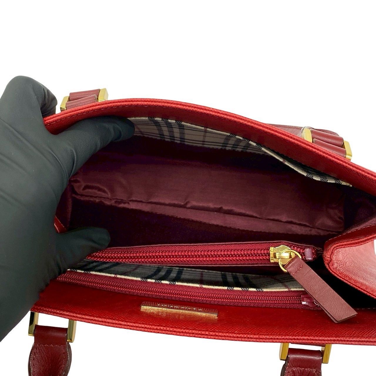 Burberry Burberry Burberry Leather Handbag Leather Tote Bag DUTY FREE for USA Size ONE SIZE - 11 Thumbnail
