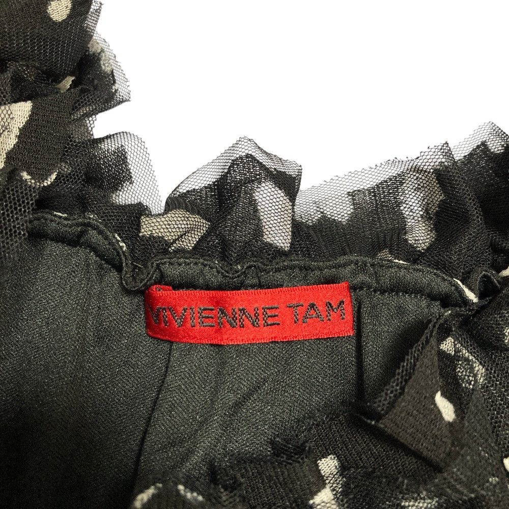 Other Other VIVIENNE TAM Power Net Dot Frill Dress Textile Dresses DUTY FREE for USA Size ONE SIZE - 5 Thumbnail