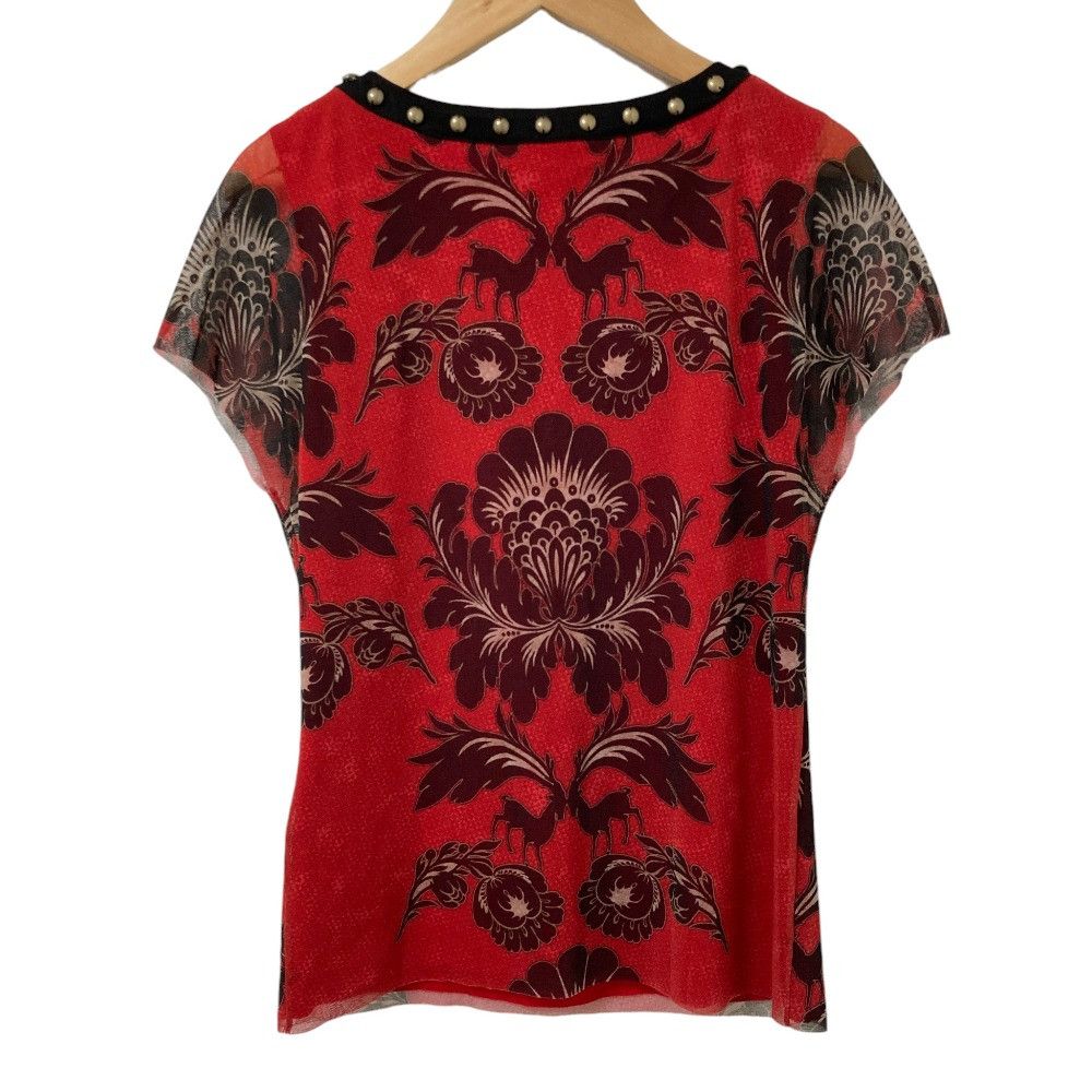 Other Other VIVIENNE TAM Leaf Power Net Blouse Textile Tops DUTY FREE for USA Size ONE SIZE - 2 Thumbnail