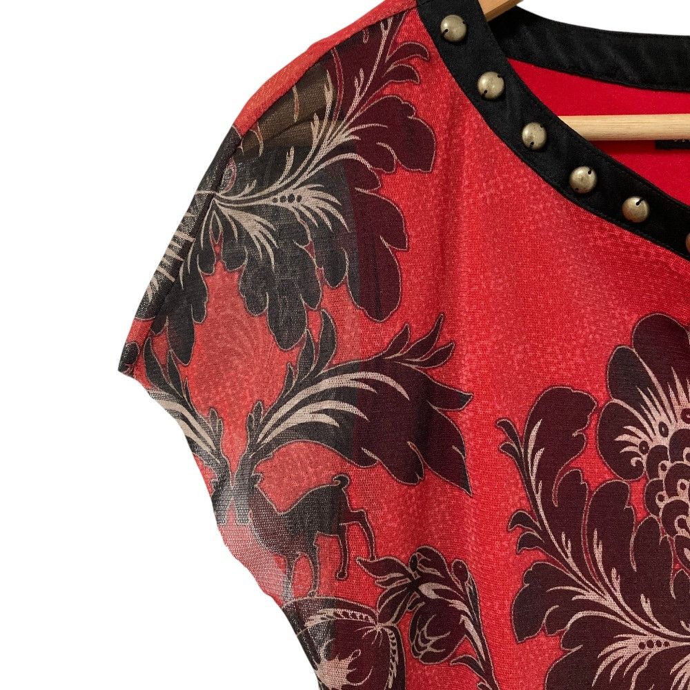 Other Other VIVIENNE TAM Leaf Power Net Blouse Textile Tops DUTY FREE for USA Size ONE SIZE - 4 Thumbnail