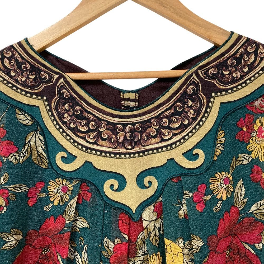 Other Other VIVIENNE TAM Flower Print Power Net Dress Textile Dresses DUTY FREE for USA Size ONE SIZE - 3 Thumbnail