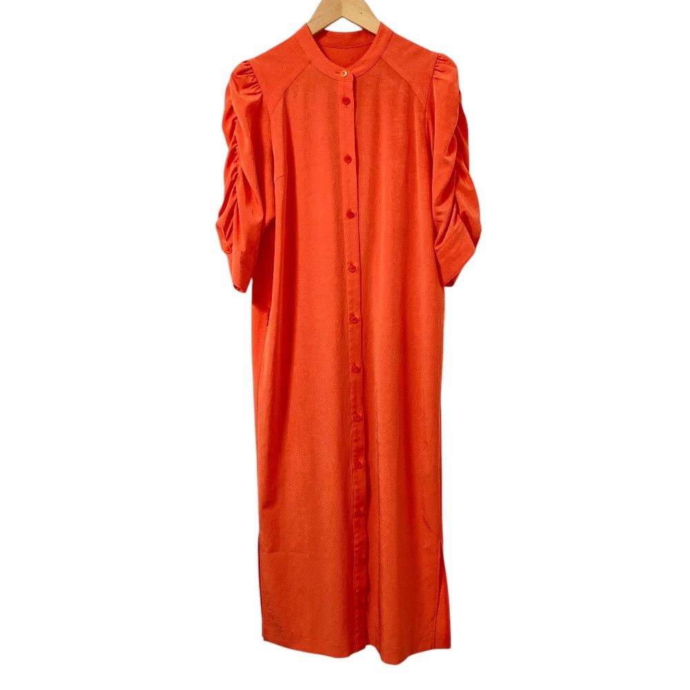 Other Other BORDERS at BALCONY GATHER SHOULDER SHIRT DRESS dress Others Dresses BD2411-3E-52 DUTY FREE for USA Size ONE SIZE - 3 Thumbnail