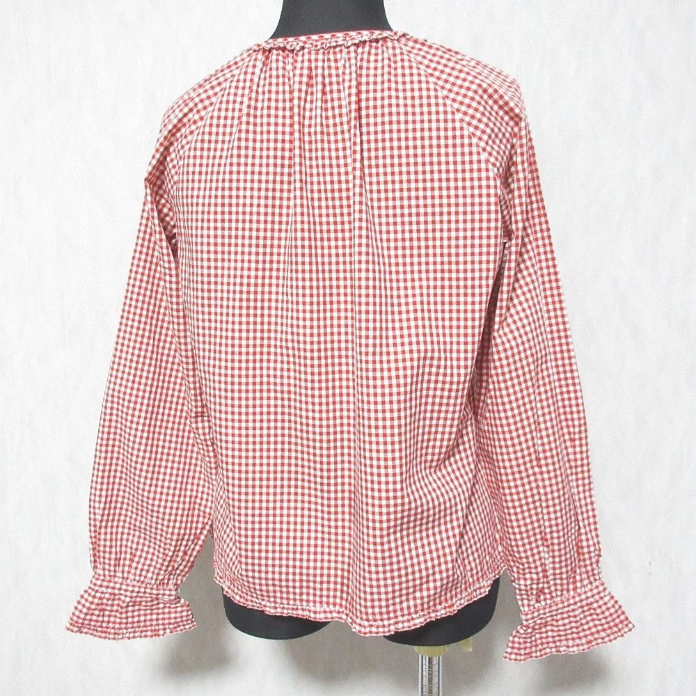 Other Other PINK HOUSE Embroidered Gingham Blouse Textile Tops P012BFB52B DUTY FREE for USA Size ONE SIZE - 2 Thumbnail