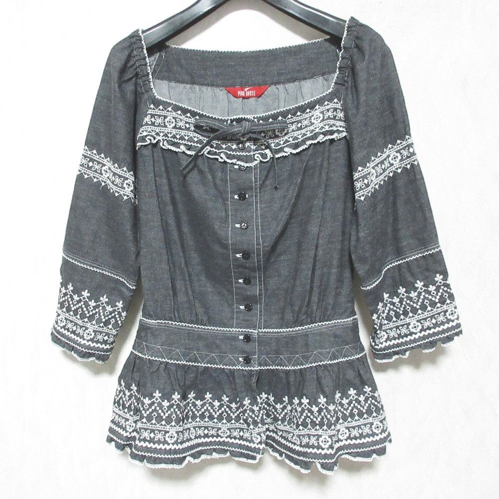Other Other PINK HOUSE Embroidery Denim Set Textile Suits DUTY FREE for USA Size ONE SIZE - 5 Thumbnail