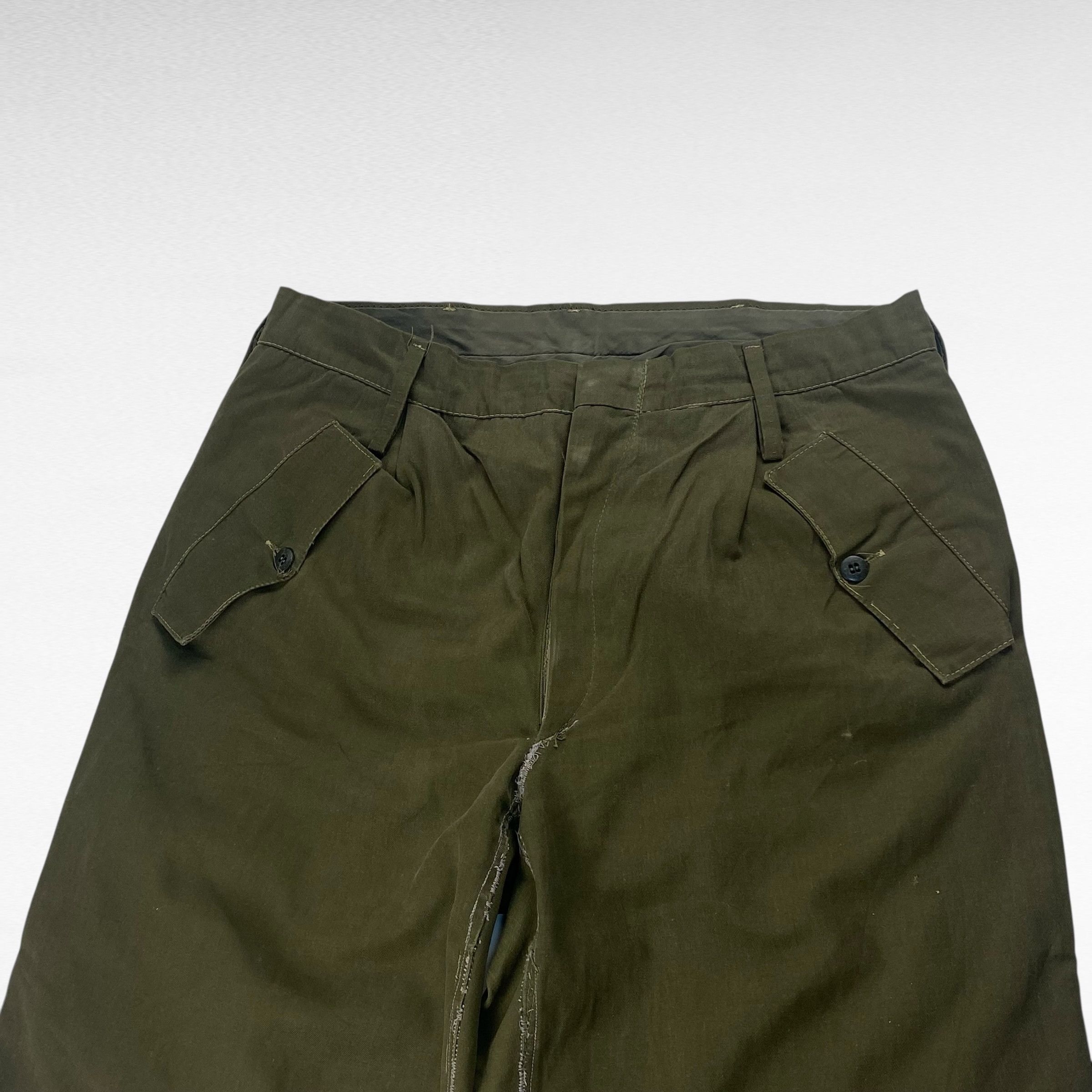 Vintage Italian army Green Size W33 Size US 33 - 3 Thumbnail