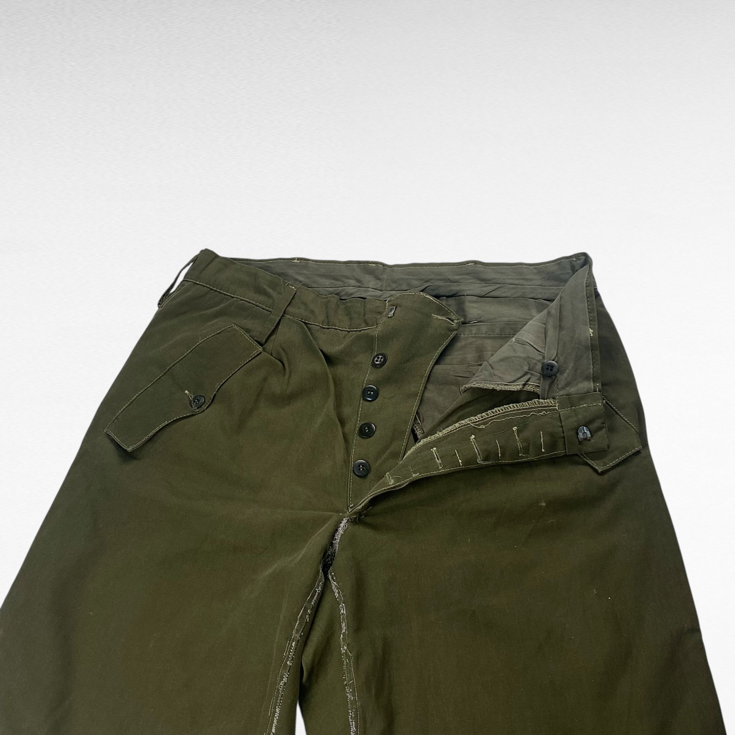 Vintage Italian army Green Size W33 Size US 33 - 4 Thumbnail