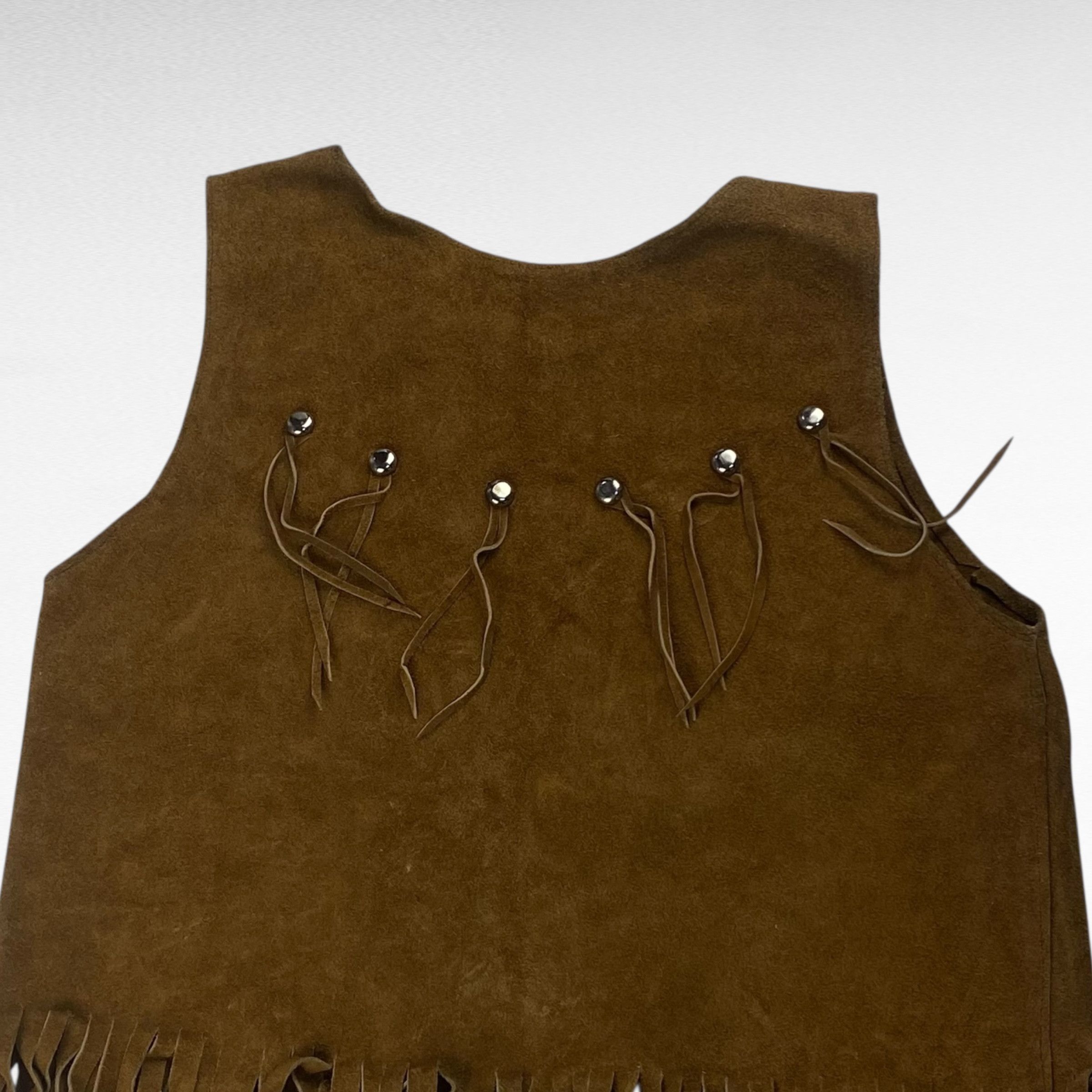 Vintage unknown Leather Vest Brown Size S Size US S / EU 44-46 / 1 - 5 Thumbnail