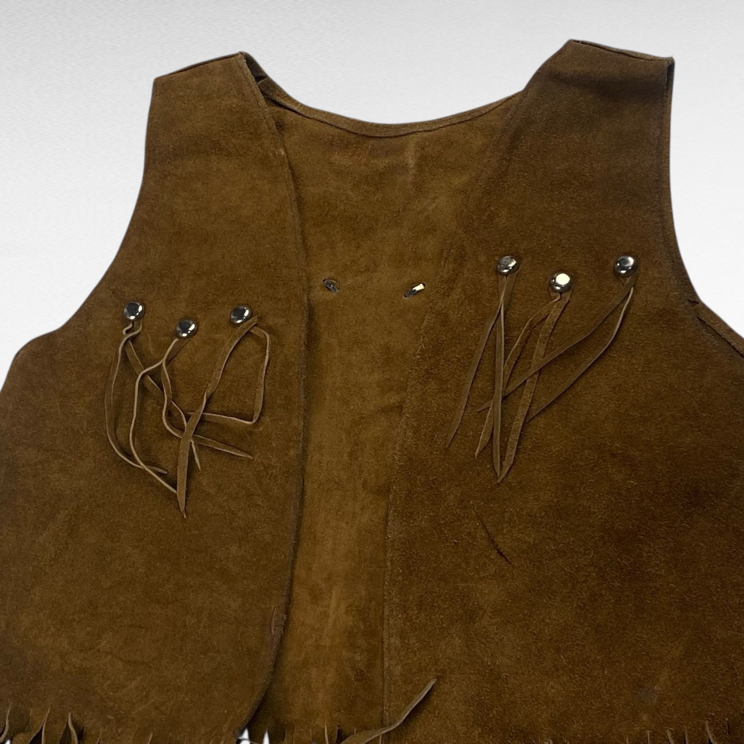 Vintage unknown Leather Vest Brown Size S Size US S / EU 44-46 / 1 - 3 Thumbnail