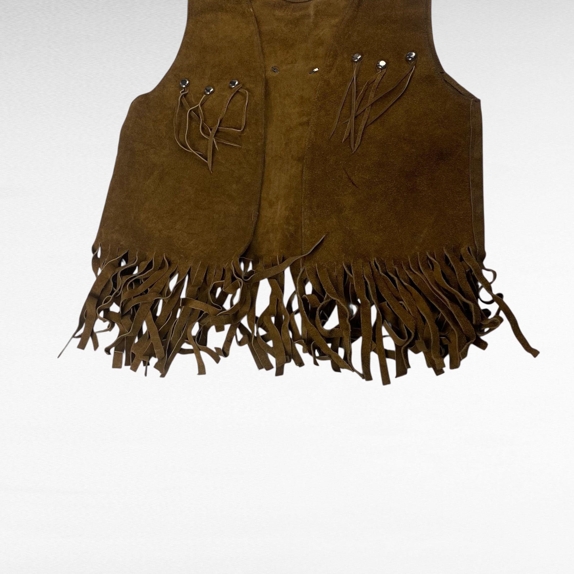 Vintage unknown Leather Vest Brown Size S Size US S / EU 44-46 / 1 - 4 Thumbnail