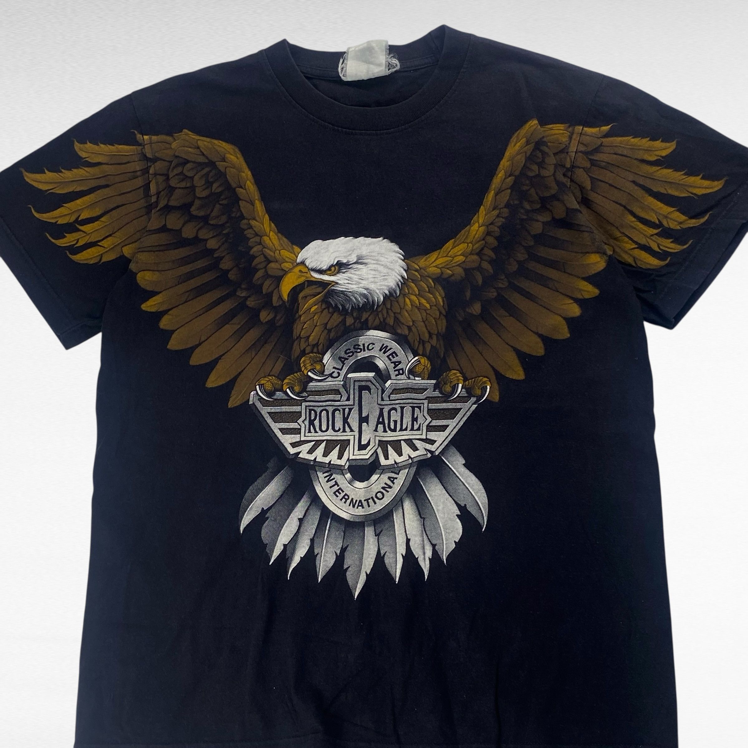 Vintage ROCK EAGLE 00s T-Shirt Black Size M Size US M / EU 48-50 / 2 - 4 Thumbnail
