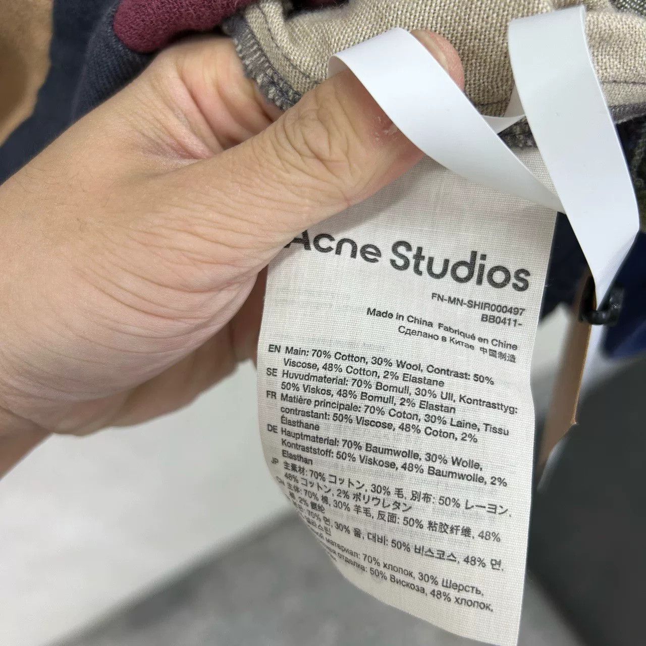 Acne Studios Acne Studios Patchwork Button Up Shirt Size 44 Size US S / EU 44-46 / 1 - 5 Thumbnail