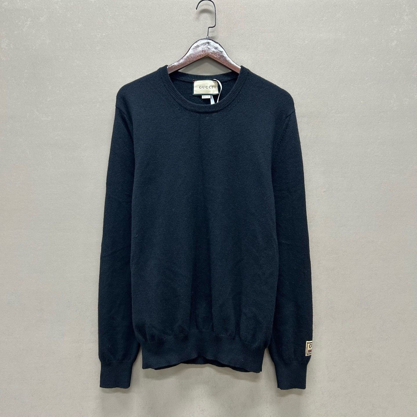 Gucci Gucci Logo Patch Cashmere Sweater Size XL Size US XL / EU 56 / 4 - 2 Thumbnail