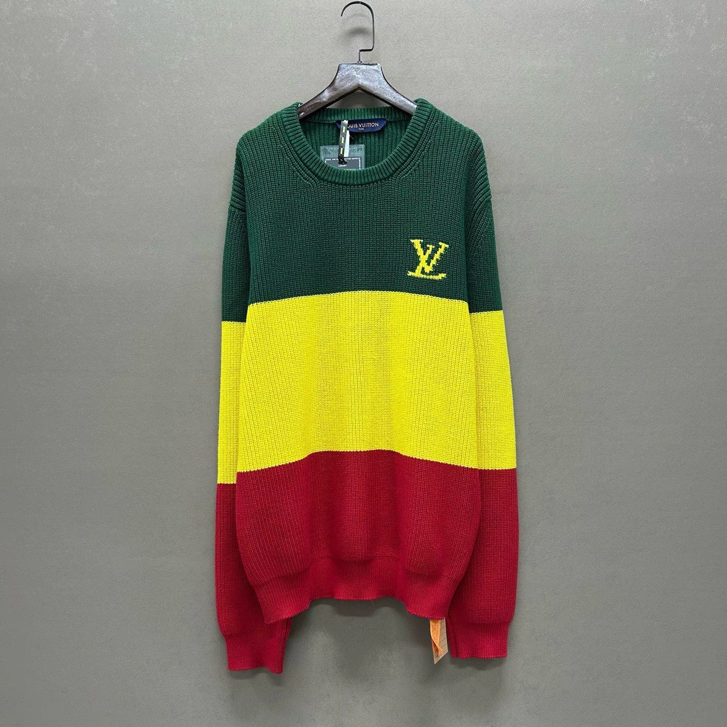 Louis Vuitton Louis Vuitton Striped Logo Sweater Size L Size US L / EU 52-54 / 3 - 2 Thumbnail