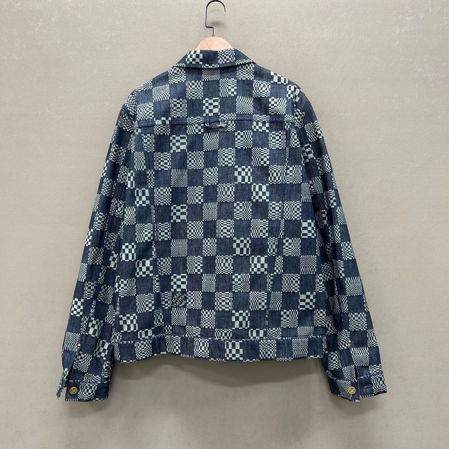 Louis Vuitton Louis Vuitton Staples Edition Damier Denim Jacket Size XXL Size US XXL / EU 58 / 5 - 3 Thumbnail
