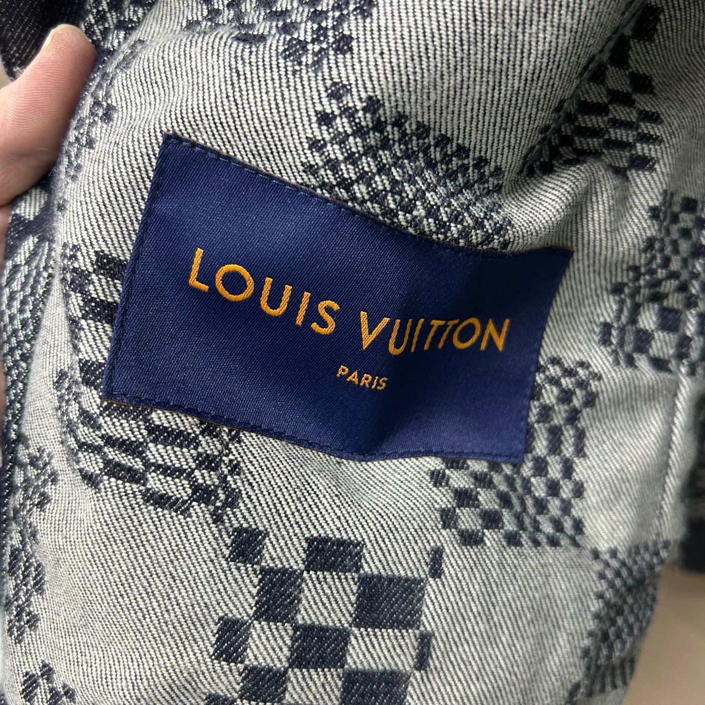 Louis Vuitton Louis Vuitton Staples Edition Damier Denim Jacket Size XXL Size US XXL / EU 58 / 5 - 5 Thumbnail