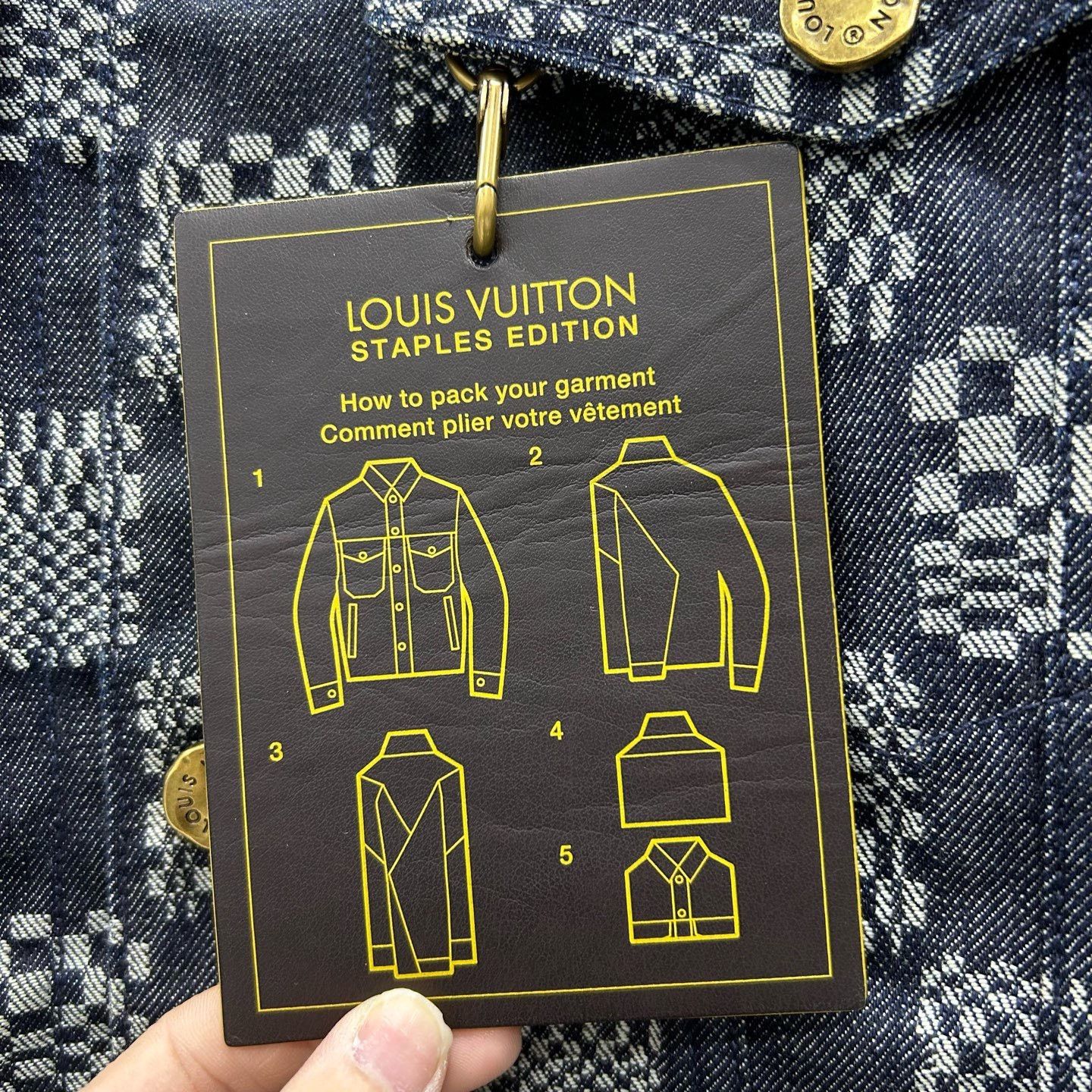 Louis Vuitton Louis Vuitton Staples Edition Damier Denim Jacket Size XXL Size US XXL / EU 58 / 5 - 4 Thumbnail