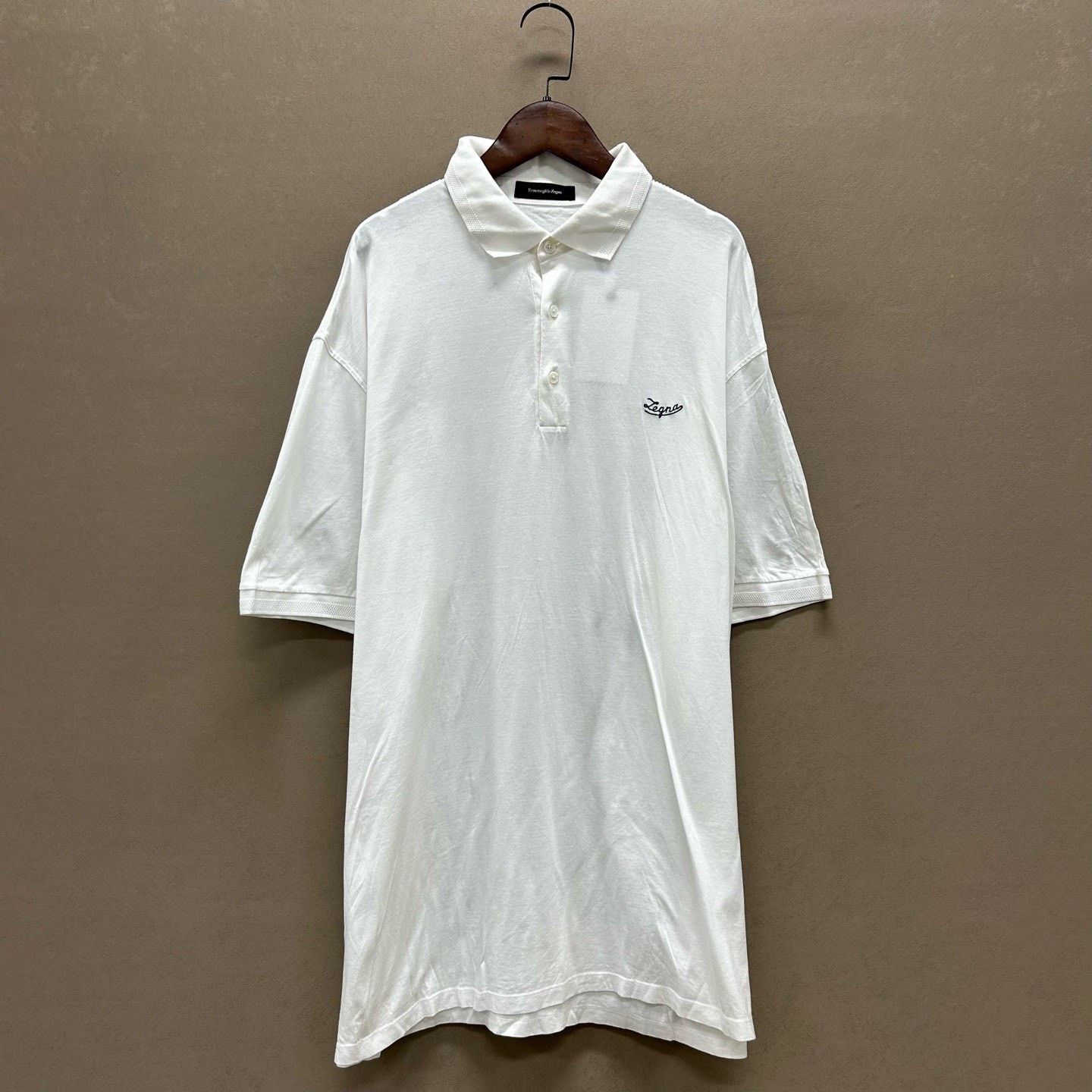 Ermenegildo Zegna Ermenegildo Zegna White Polo Shirt Size XXL Size US XXL / EU 58 / 5 - 2 Thumbnail
