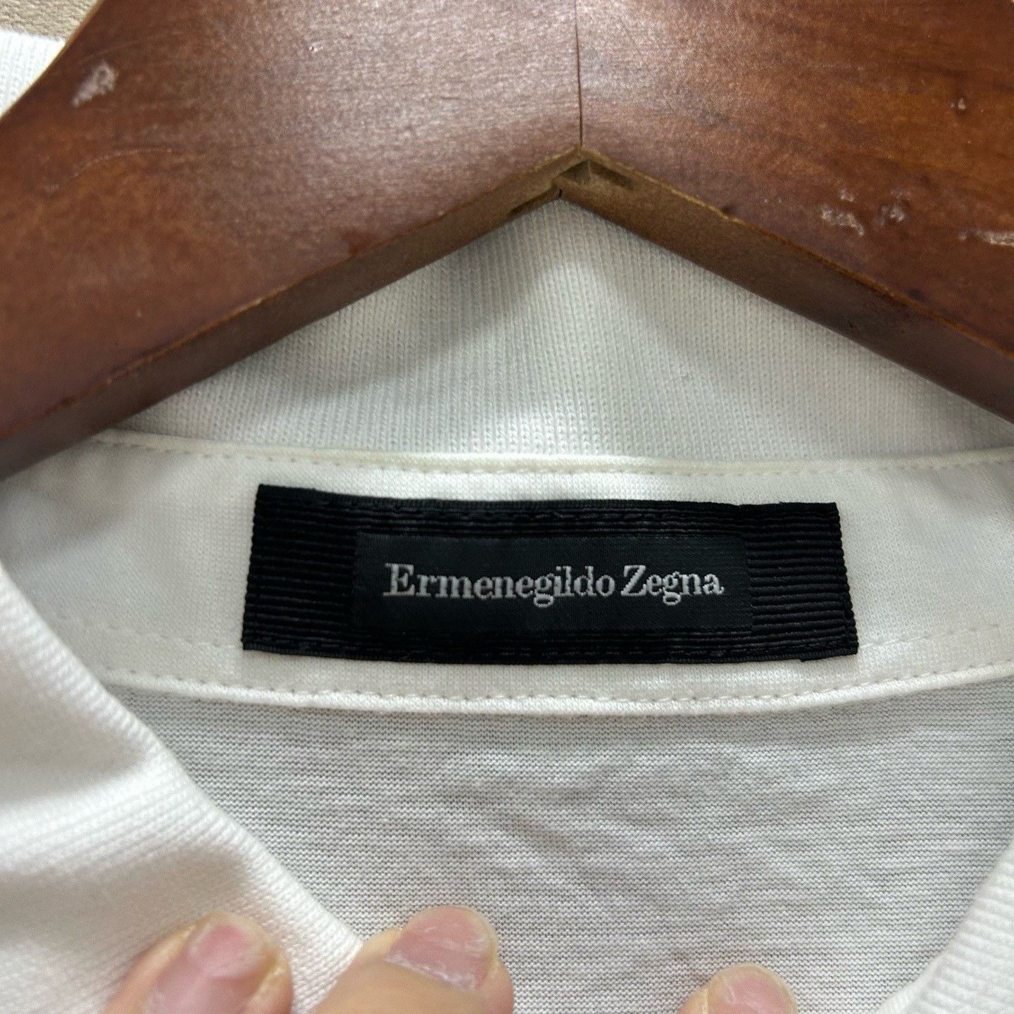 Ermenegildo Zegna Ermenegildo Zegna White Polo Shirt Size XXL Size US XXL / EU 58 / 5 - 4 Thumbnail