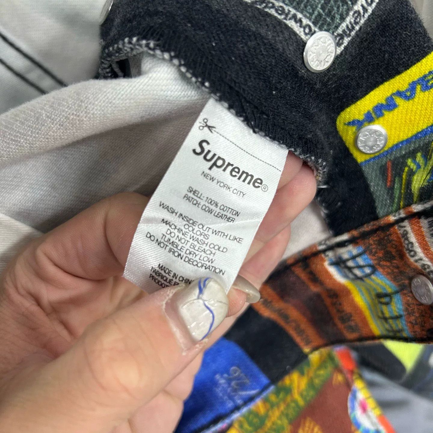 Supreme Supreme Credit Card Print Denim Jeans Size 32 Size US 32 / EU 48 - 5 Thumbnail